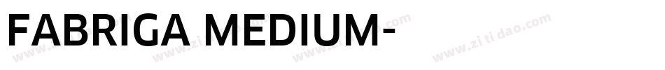 FABRIGA MEDIUM字体转换